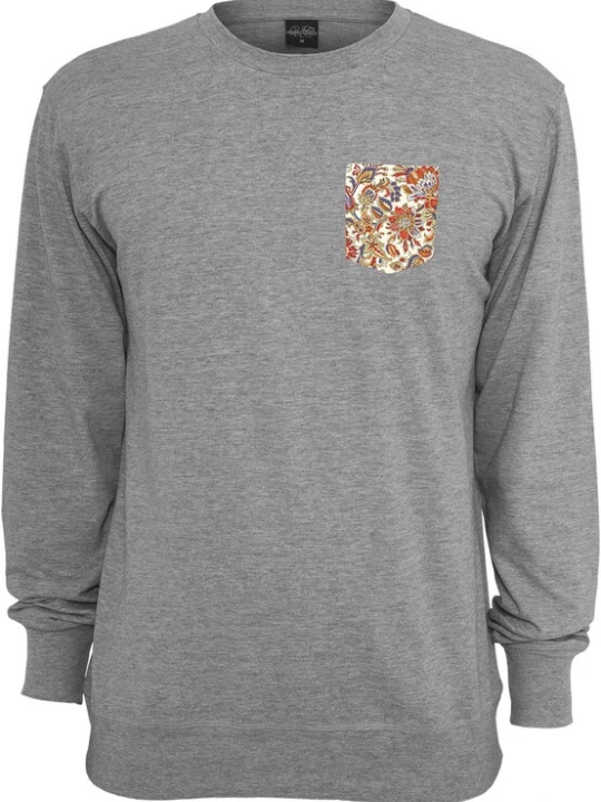 Foto van product Urban Classics Sweatshirt grijs gemêleerd / pastelgroen / neonlila / vuurrood / wit