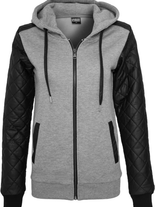 Foto van product Urban Classics Sweatvest 'Diamond' grijs / zwart