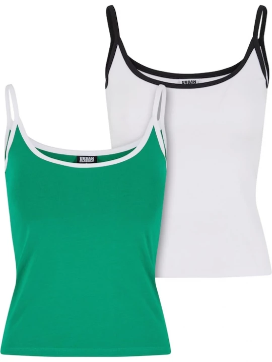 Foto van product Urban Classics Top groen / zwart / wit