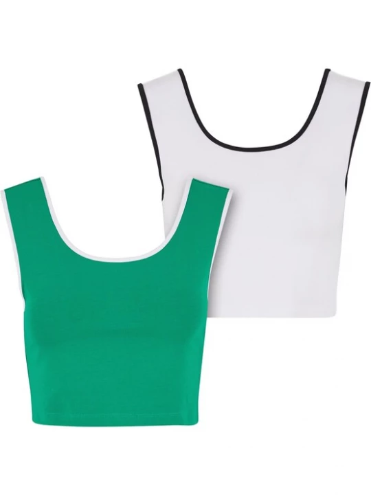 Foto van product Urban Classics Top groen / zwart / wit