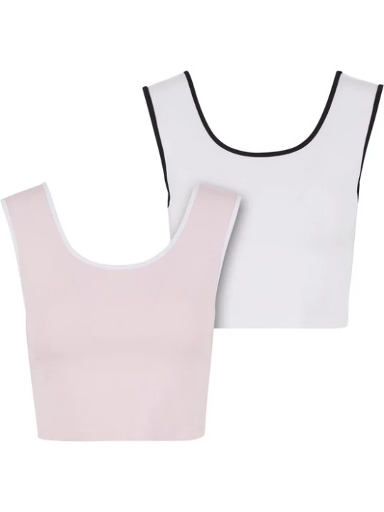 Foto van product Urban Classics Top pink / zwart / natuurwit