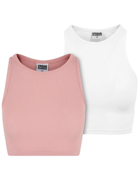 Foto van product Urban Classics Top rosa / wit