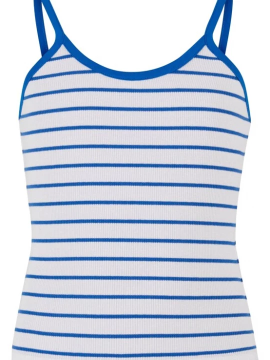 Foto van product Urban Classics Top royal blue / koningsblauw / wit