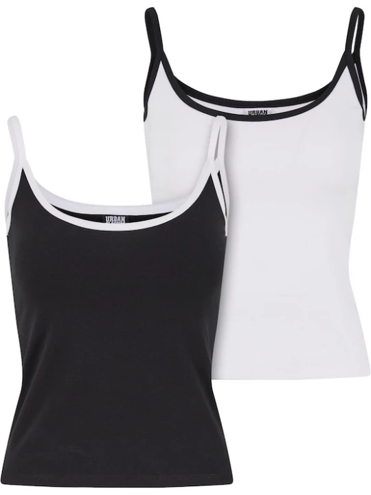 Foto van product Urban Classics Top zwart / wit