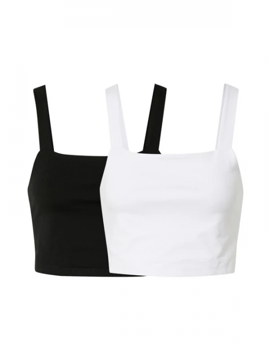 Foto van product Urban Classics Top zwart / wit