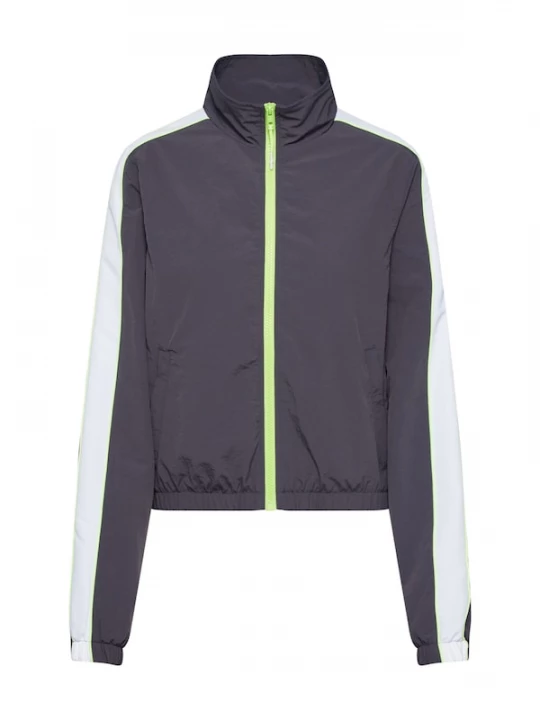 Foto van product Urban Classics Tussenjas antraciet / neongroen / wit