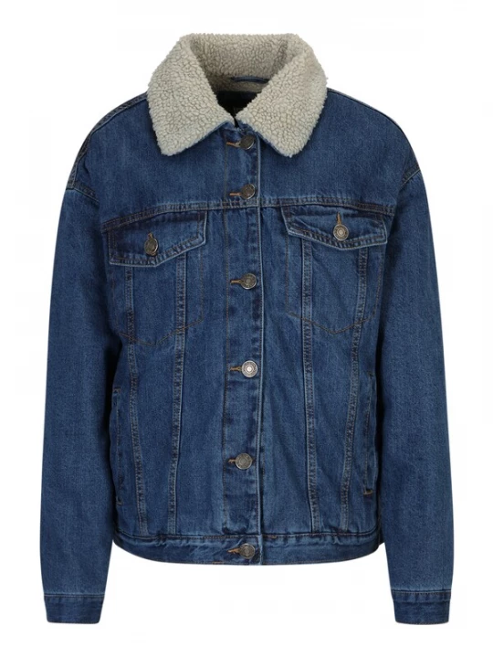 Foto van product Urban Classics Tussenjas crème / blauw denim