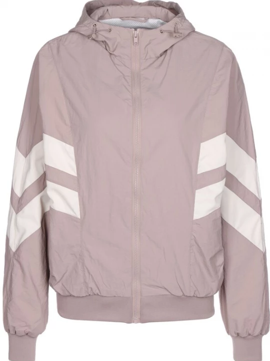 Foto van product Urban Classics Tussenjas 'Crinkle Batwing' pink / wit