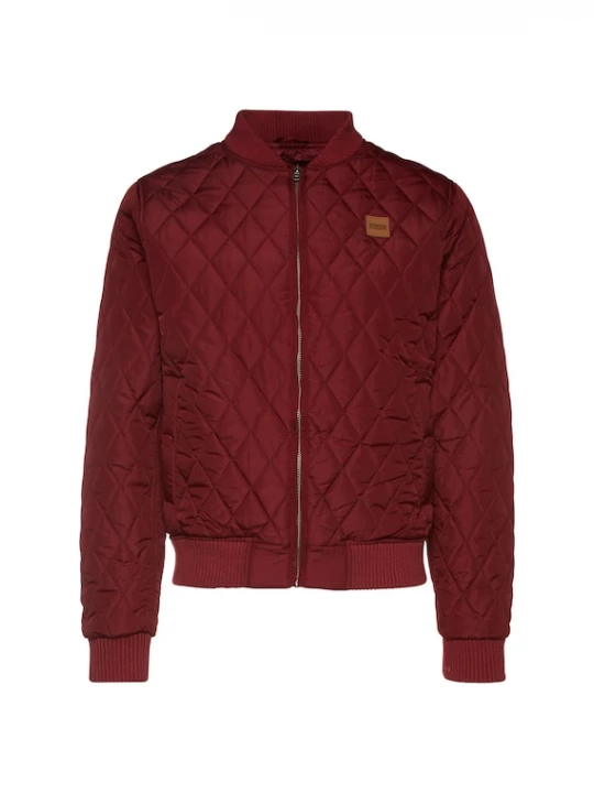 Foto van product Urban Classics Tussenjas 'Diamond Quilt' bourgogne