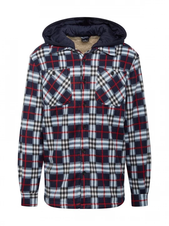 Foto van product Urban Classics Tussenjas navy / donkerrood / wit