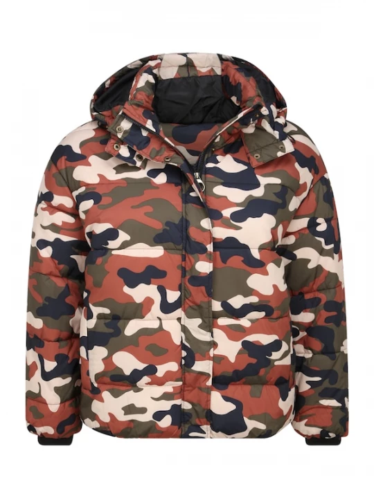 Foto van product Urban Classics Winterjas ' Boyfriend Camo' gemengde kleuren