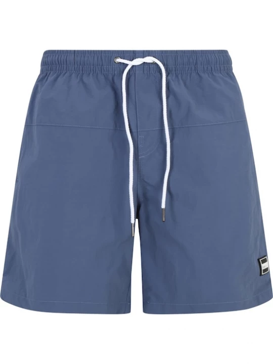 Foto van product Urban Classics Zwemshorts duifblauw / wit