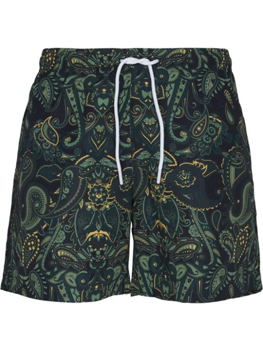 Foto van product Urban Classics Zwemshorts geel / groen / donkergroen