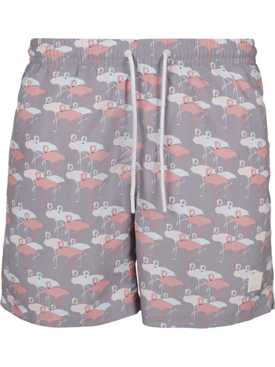 Foto van product Urban Classics Zwemshorts grijs / lichtgrijs / pink