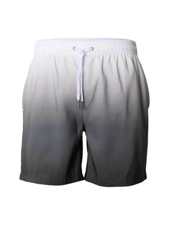Foto van product Urban Classics Zwemshorts grijs / wit
