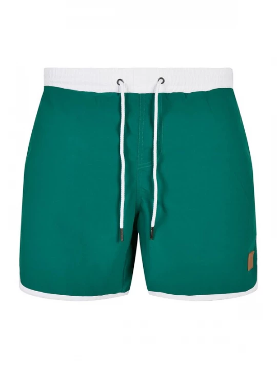 Foto van product Urban Classics Zwemshorts groen / wit