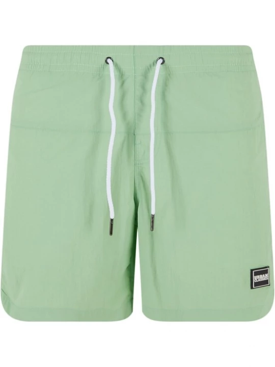 Foto van product Urban Classics Zwemshorts groen / zwart / wit