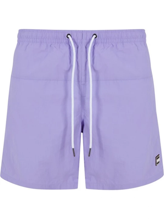 Foto van product Urban Classics Zwemshorts lavendel / zwart / wit