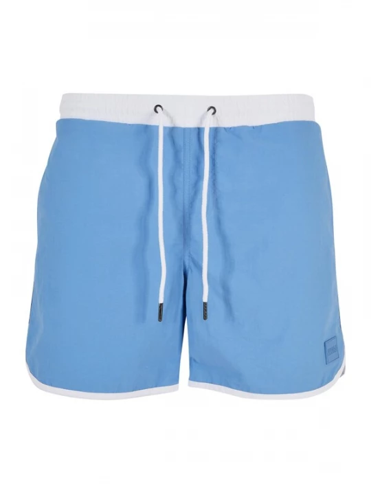 Foto van product Urban Classics Zwemshorts lichtblauw / wit