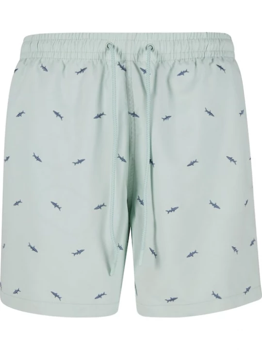 Foto van product Urban Classics Zwemshorts navy / mintgroen