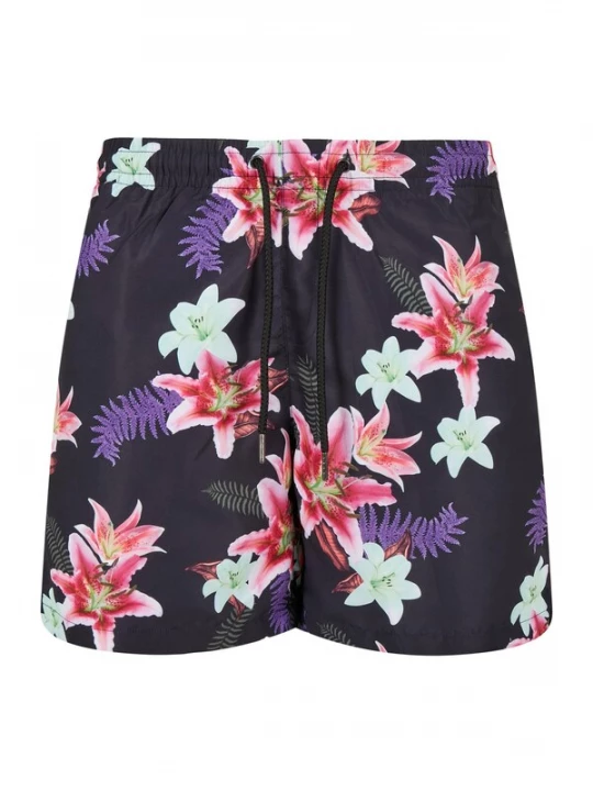 Foto van product Urban Classics Zwemshorts navy / mintgroen / donkergroen / donkerlila / pink