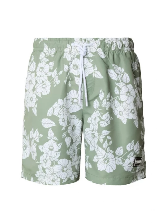 Foto van product Urban Classics Zwemshorts pastelgroen / wit