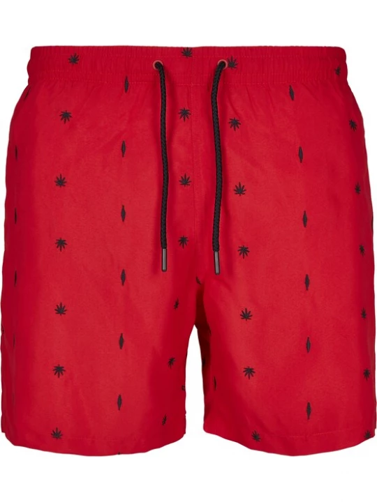 Foto van product Urban Classics Zwemshorts rood / zwart