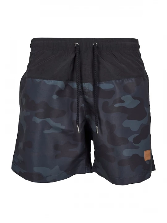 Foto van product Urban Classics Zwemshorts smoky blue / duifblauw / zwart