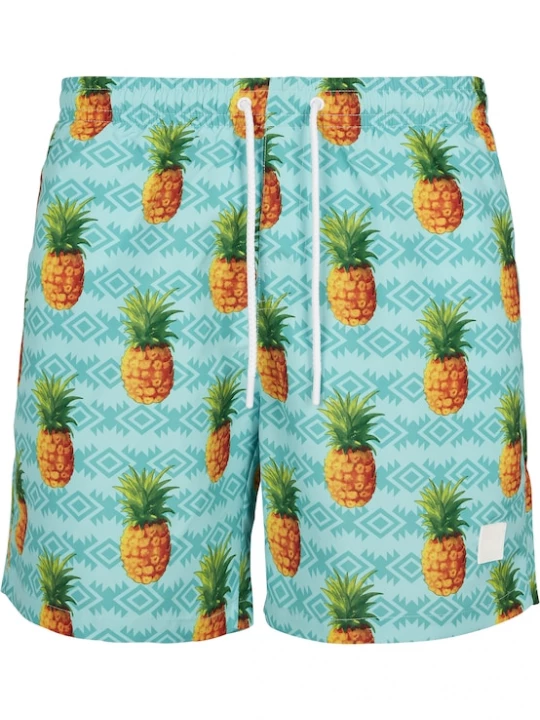 Foto van product Urban Classics Zwemshorts turquoise / aqua / oker / goudgeel / groen