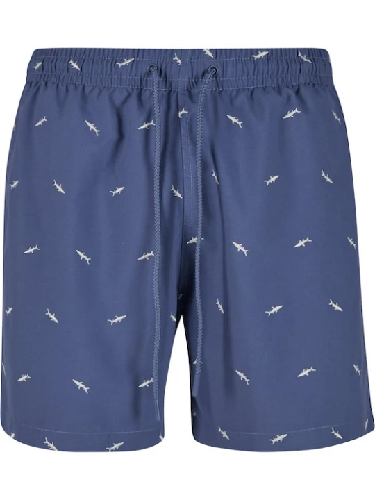 Foto van product Urban Classics Zwemshorts violetblauw / wit