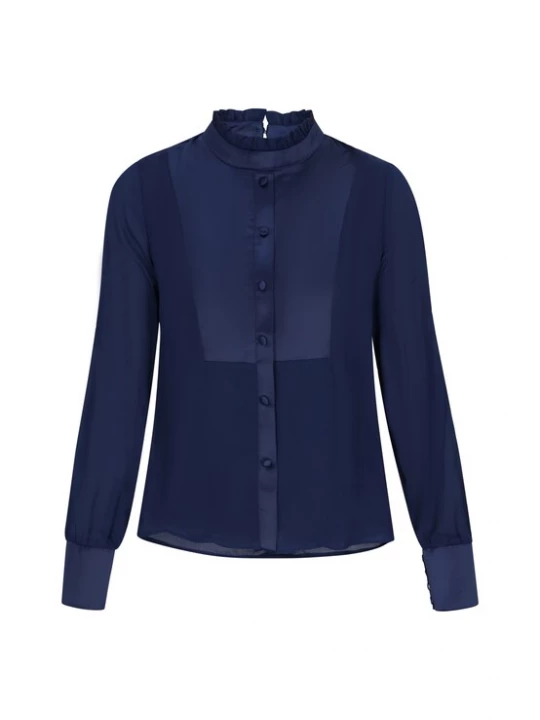 Foto van product usha BLACK LABEL Blouse 'Elegant' donkerblauw