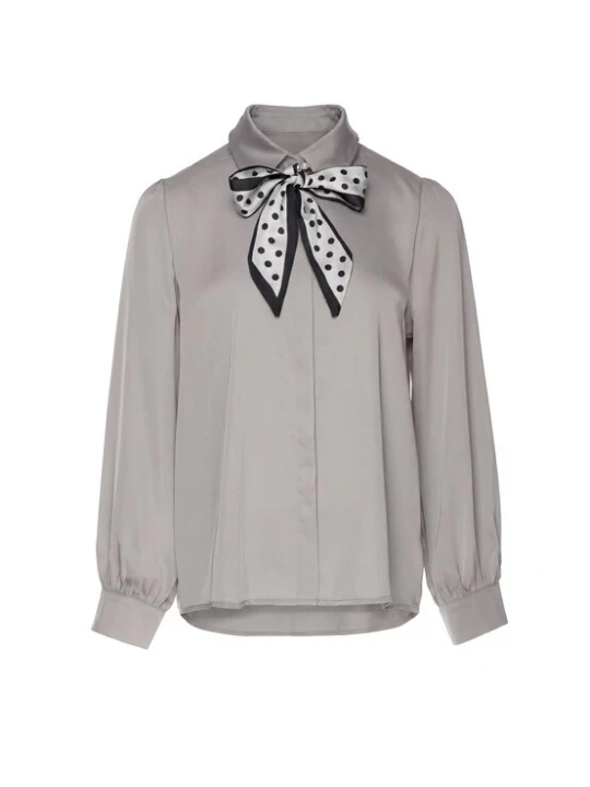 Foto van product usha BLACK LABEL Blouse grijs / zwart / wit