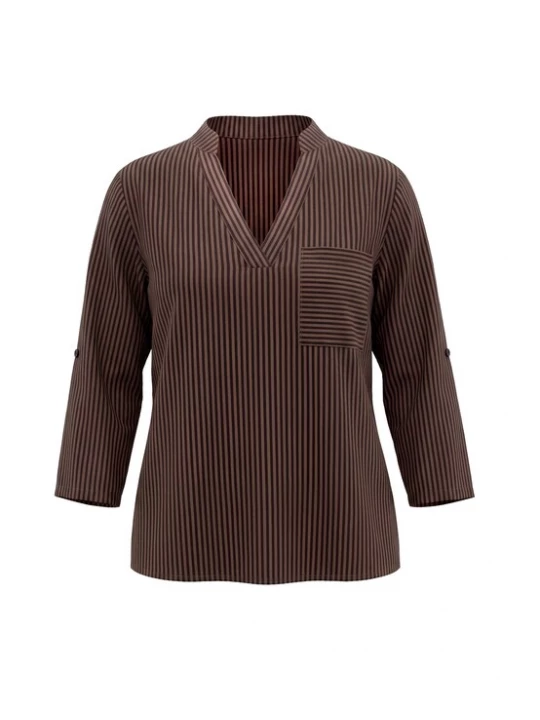 Foto van product usha BLACK LABEL Blouse lichtbruin / donkerbruin