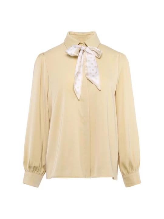 Foto van product usha BLACK LABEL Blouse olijfgroen / wit
