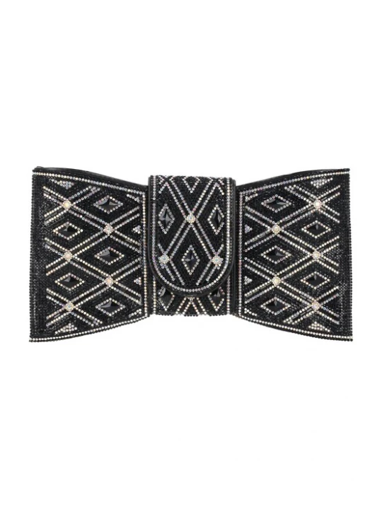 Foto van product usha BLACK LABEL Clutch zwart / transparant