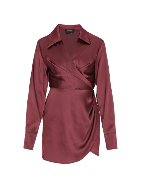Foto van product usha BLACK LABEL Cocktailjurk bordeaux