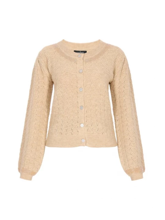 Foto van product usha BLACK LABEL Gebreid vest beige