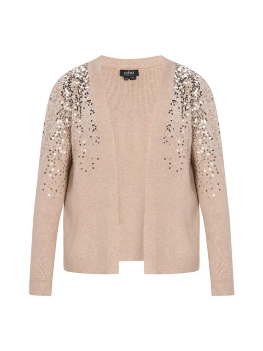Foto van product usha BLACK LABEL Gebreid vest beige