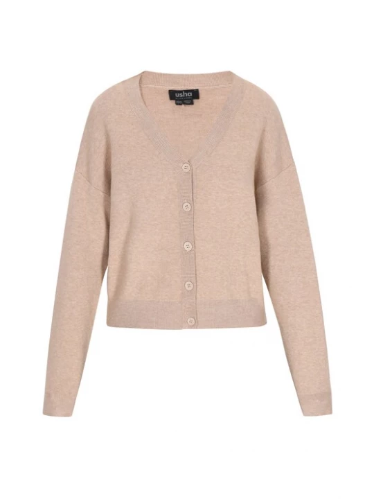 Foto van product usha BLACK LABEL Gebreid vest camel