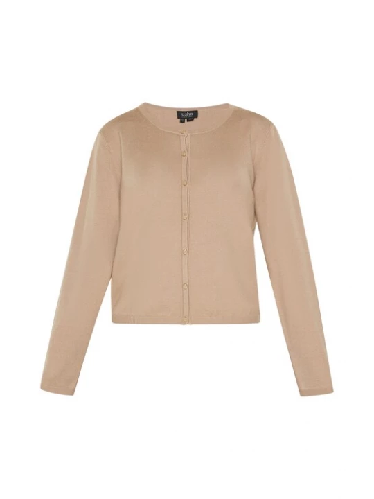 Foto van product usha BLACK LABEL Gebreid vest 'Classic' beige