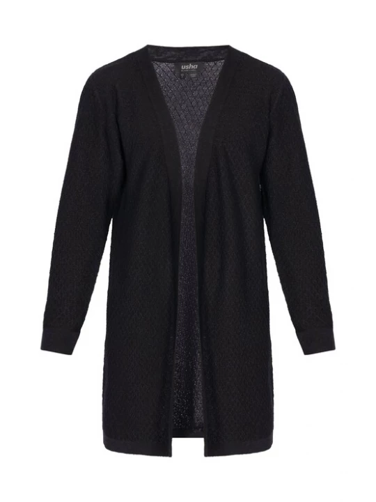Foto van product usha BLACK LABEL Gebreid vest 'Classic' zwart