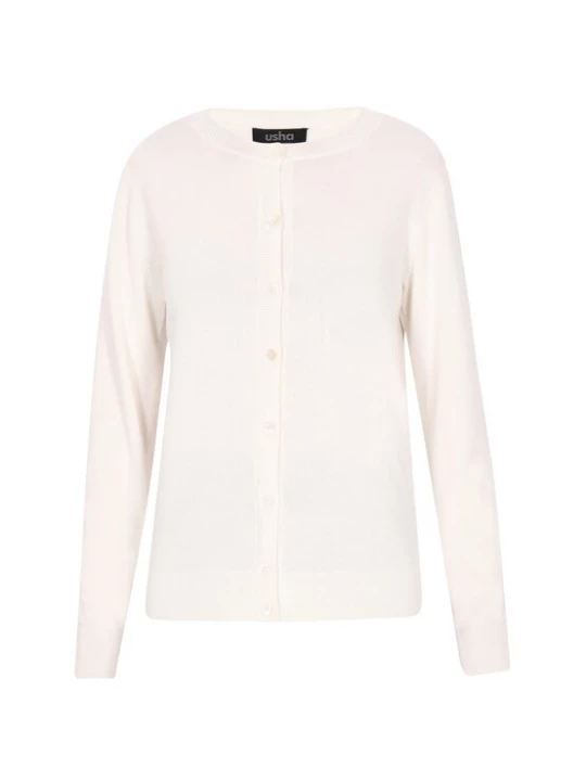 Foto van product usha BLACK LABEL Gebreid vest crème