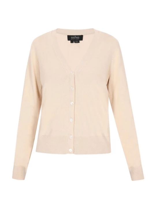Foto van product usha BLACK LABEL Gebreid vest crème