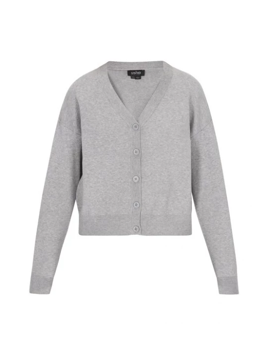 Foto van product usha BLACK LABEL Gebreid vest grijs