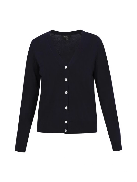 Foto van product usha BLACK LABEL Gebreid vest lichtblauw