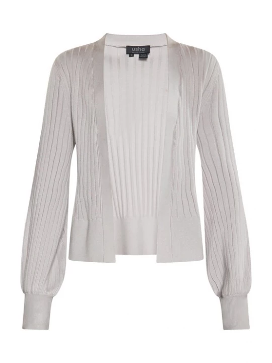 Foto van product usha BLACK LABEL Gebreid vest lichtgrijs
