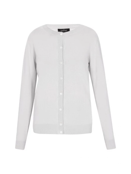 Foto van product usha BLACK LABEL Gebreid vest lichtgrijs