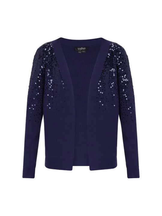 Foto van product usha BLACK LABEL Gebreid vest navy