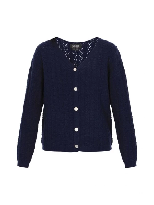 Foto van product usha BLACK LABEL Gebreid vest navy