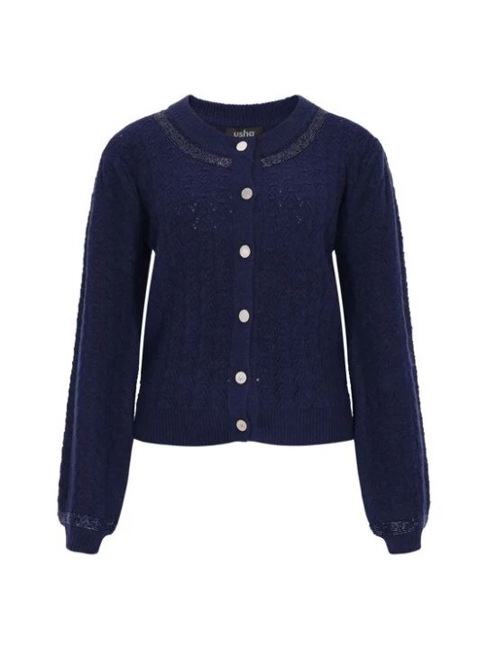 Foto van product usha BLACK LABEL Gebreid vest navy